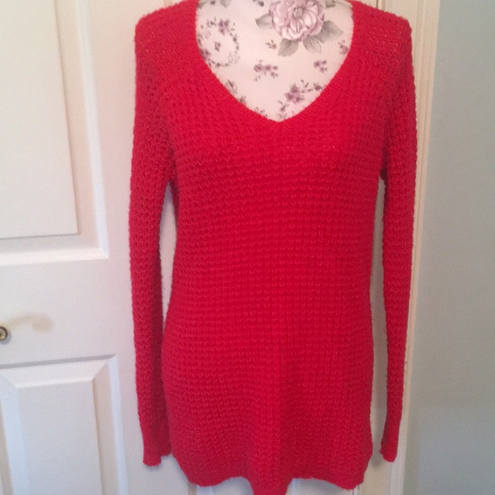 American Eagle Red Sweater-Long